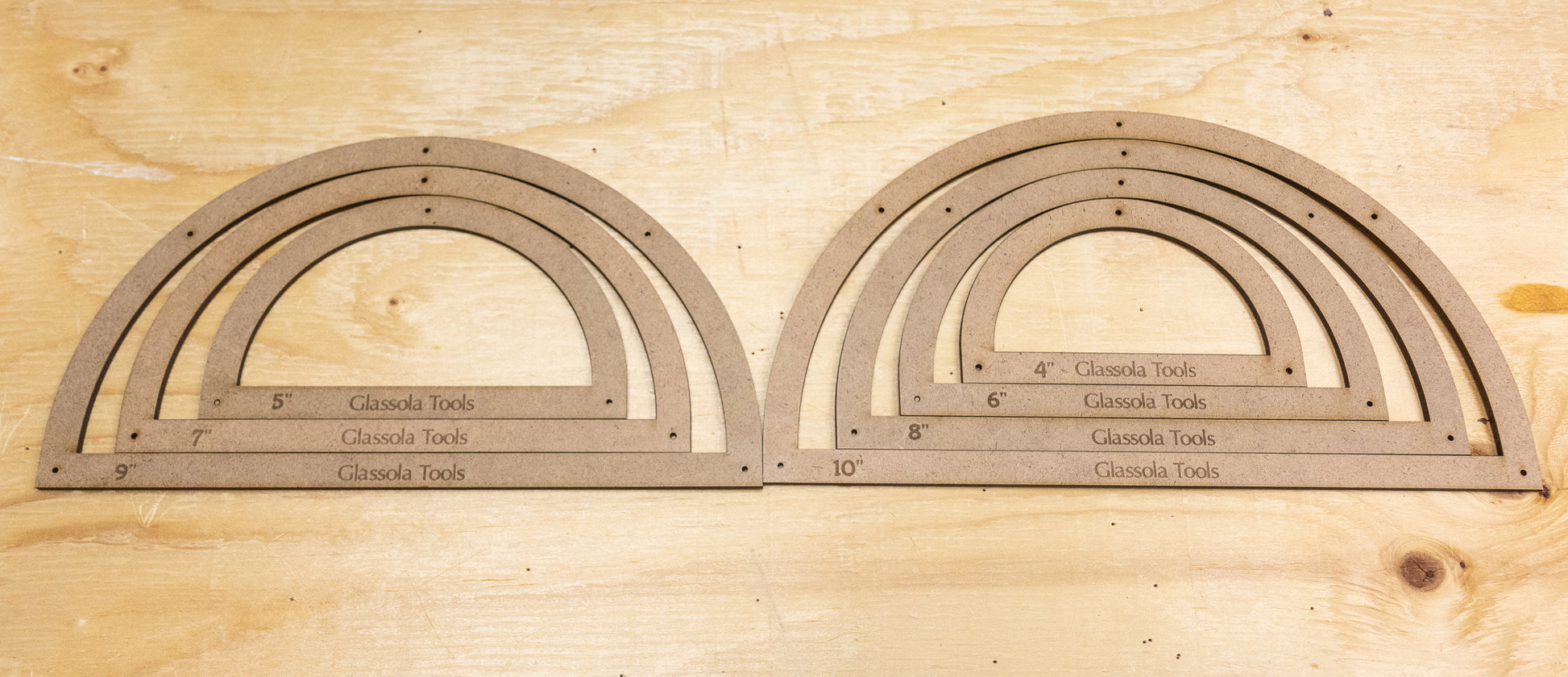 Glassola Tools Semicircle Layout Frames Set