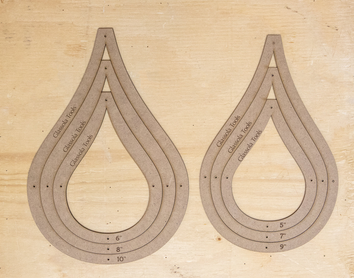 Glassola Tools Teardrop Layout Frames Set
