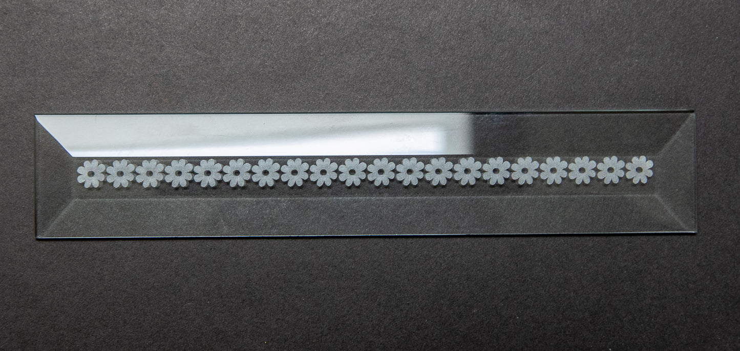 Engraved Bevel - Border, Daisies