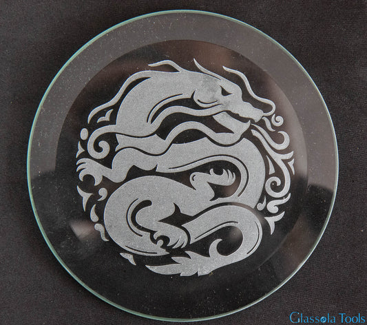 Engraved Bevel - Dragon