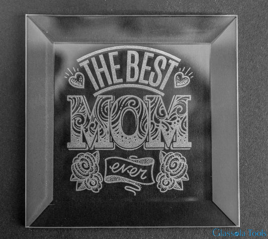 Engraved Bevel - Best Mom