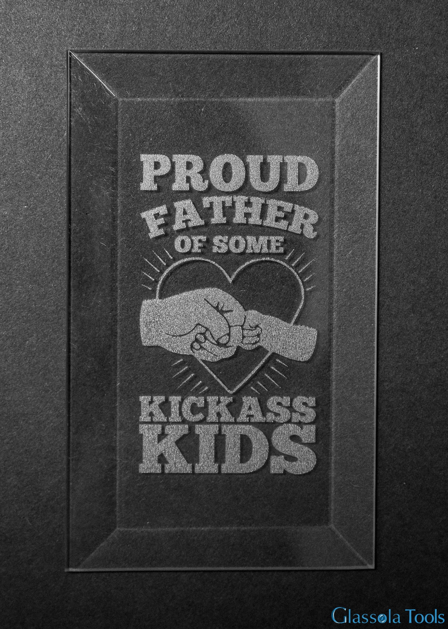 Engraved Bevel - Proud Dad