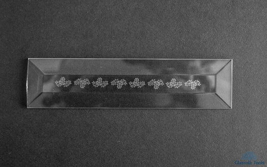 Engraved Bevel - Border, Christmas - Holly