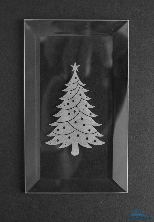 Engraved Bevel - Christmas Tree
