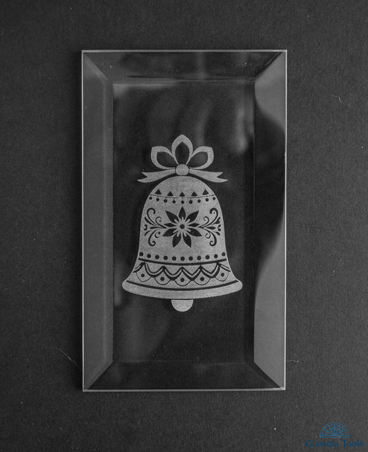 Engraved Bevel - Christmas - Bell