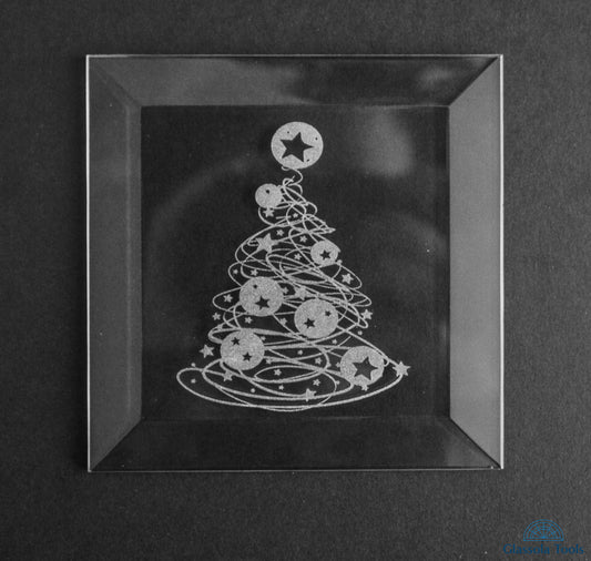 Engraved Bevel - Christmas - Stylized Xmas Tree