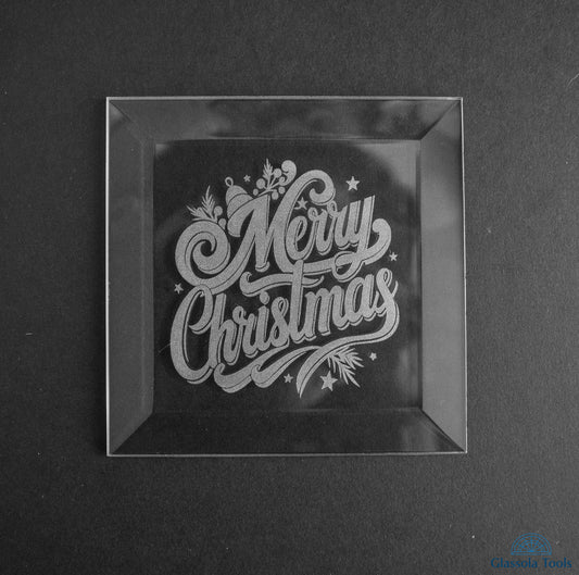 Engraved Bevel - Merry Christmas