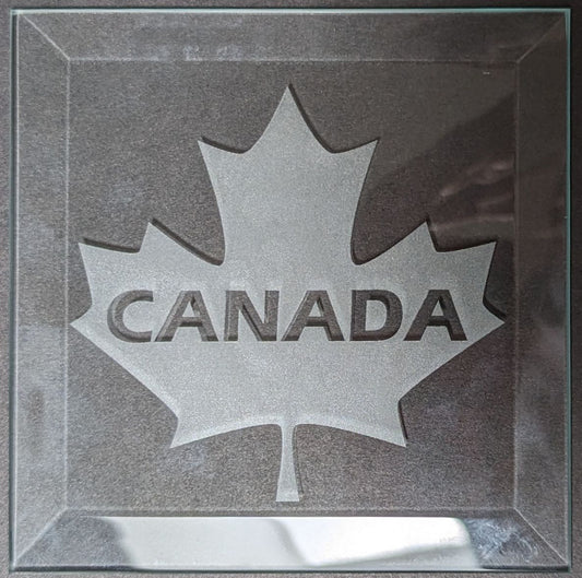 Engraved Bevel - Canada Maple Leaf