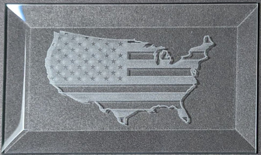 Engraved Bevel - USA Map