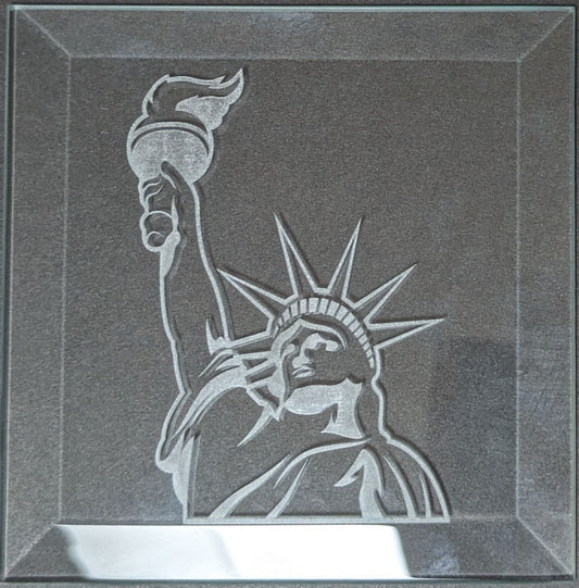 Engraved Bevel - Statue of Liberty