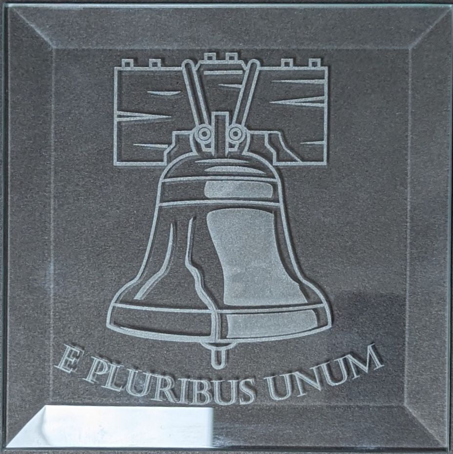 Engraved Bevel - Liberty Bell