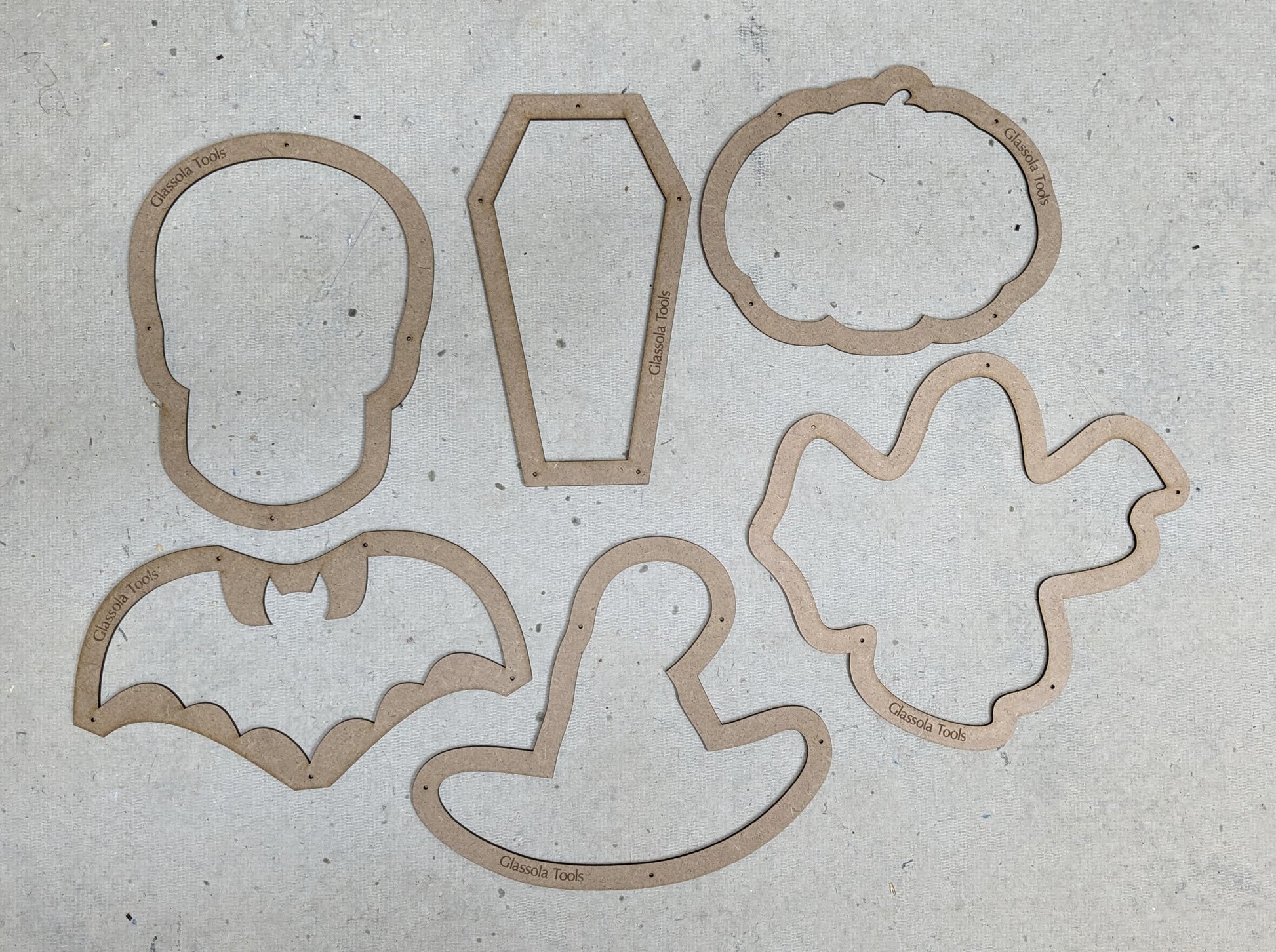 Glassola Tools Halloween Layout Frame Complete Set