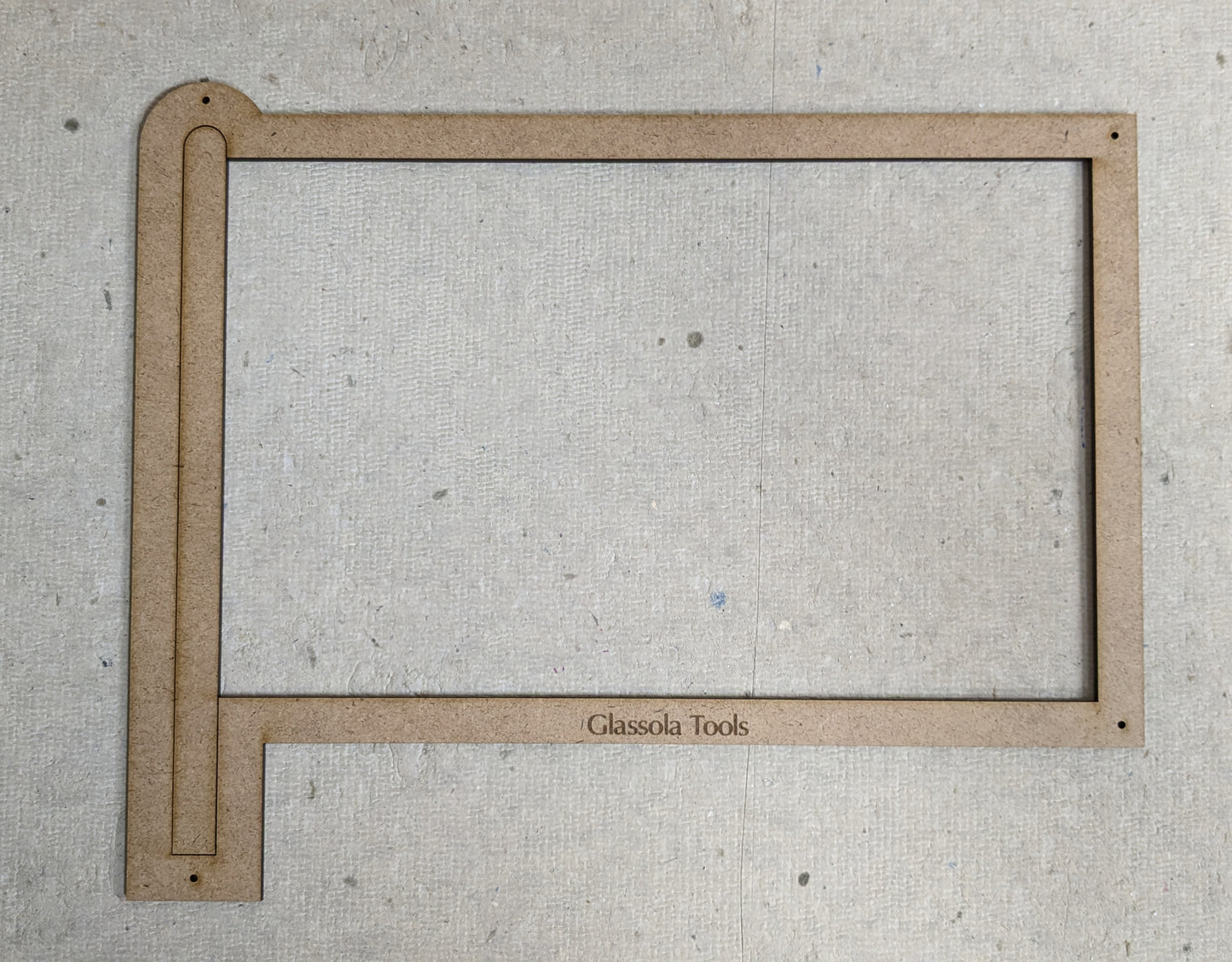 Glassola Tools Straight Sided Flag Layout Frame, with Insert