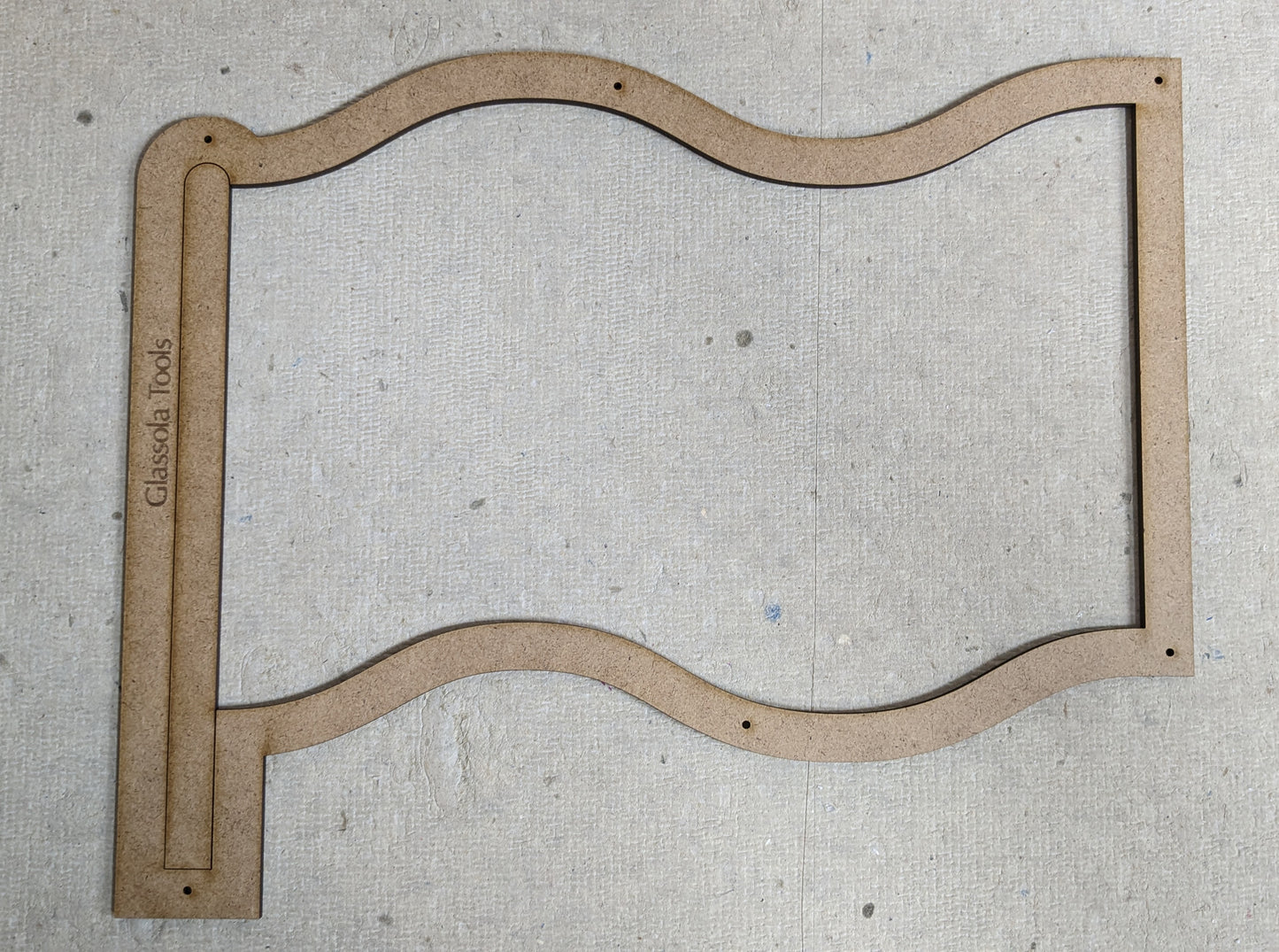 Glassola Tools Super Wavy Flag Layout Frame, with Insert