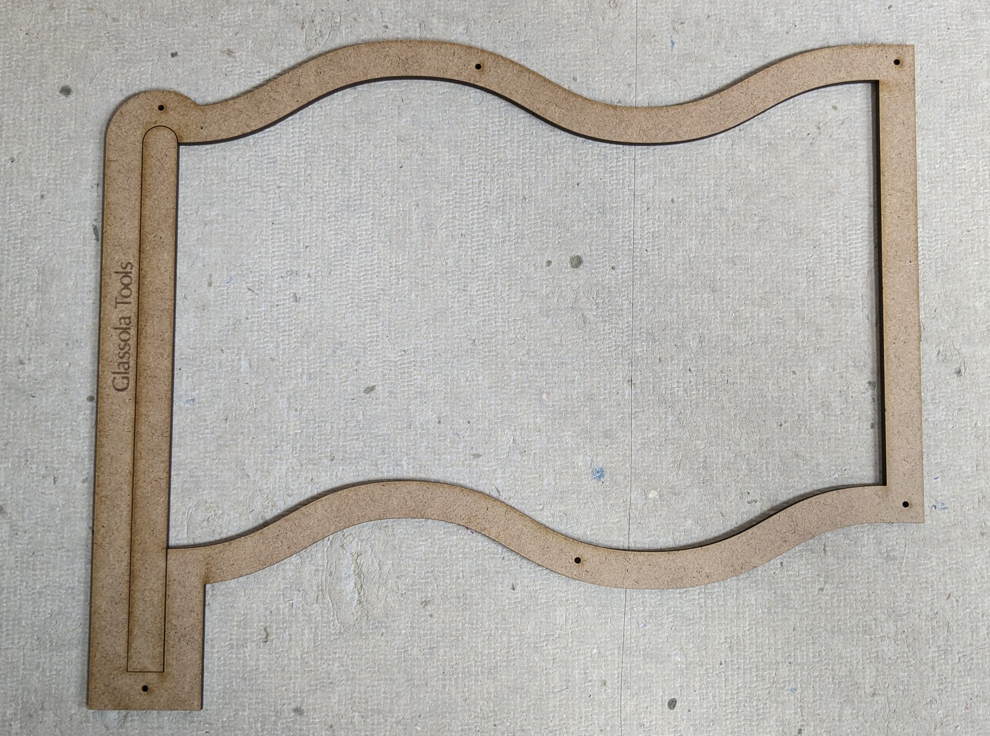 Glassola Tools Super Wavy Flag Layout Frame, with Insert