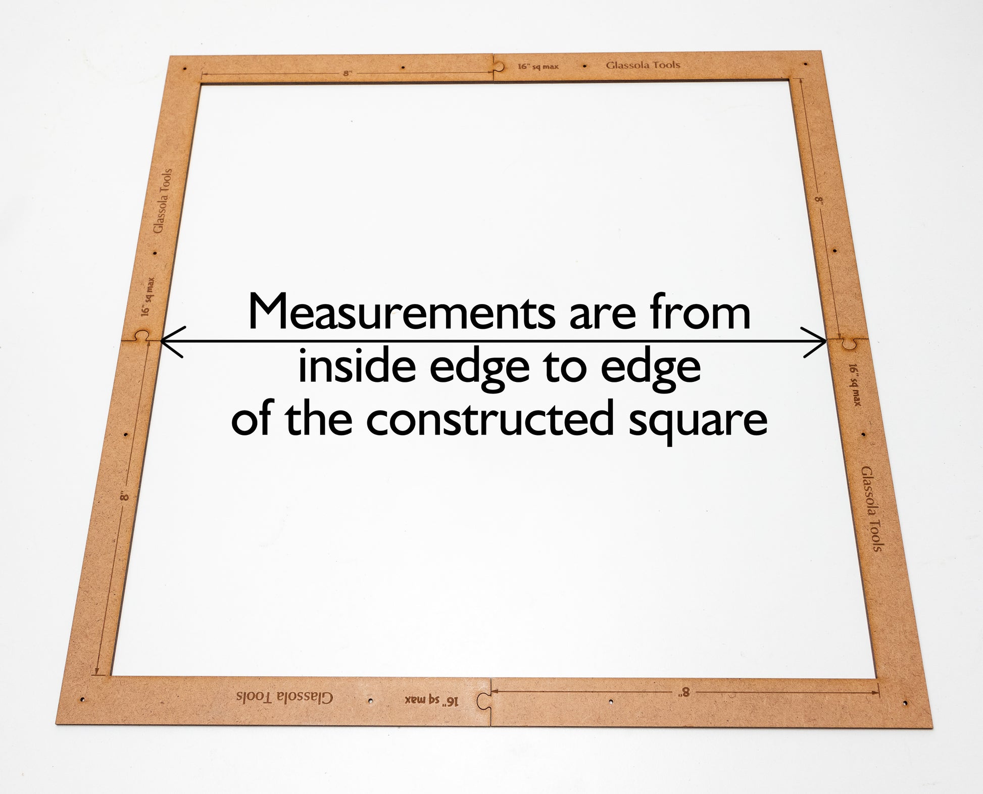 Glassola Tools Large Circle Layout Frame, with Measurements