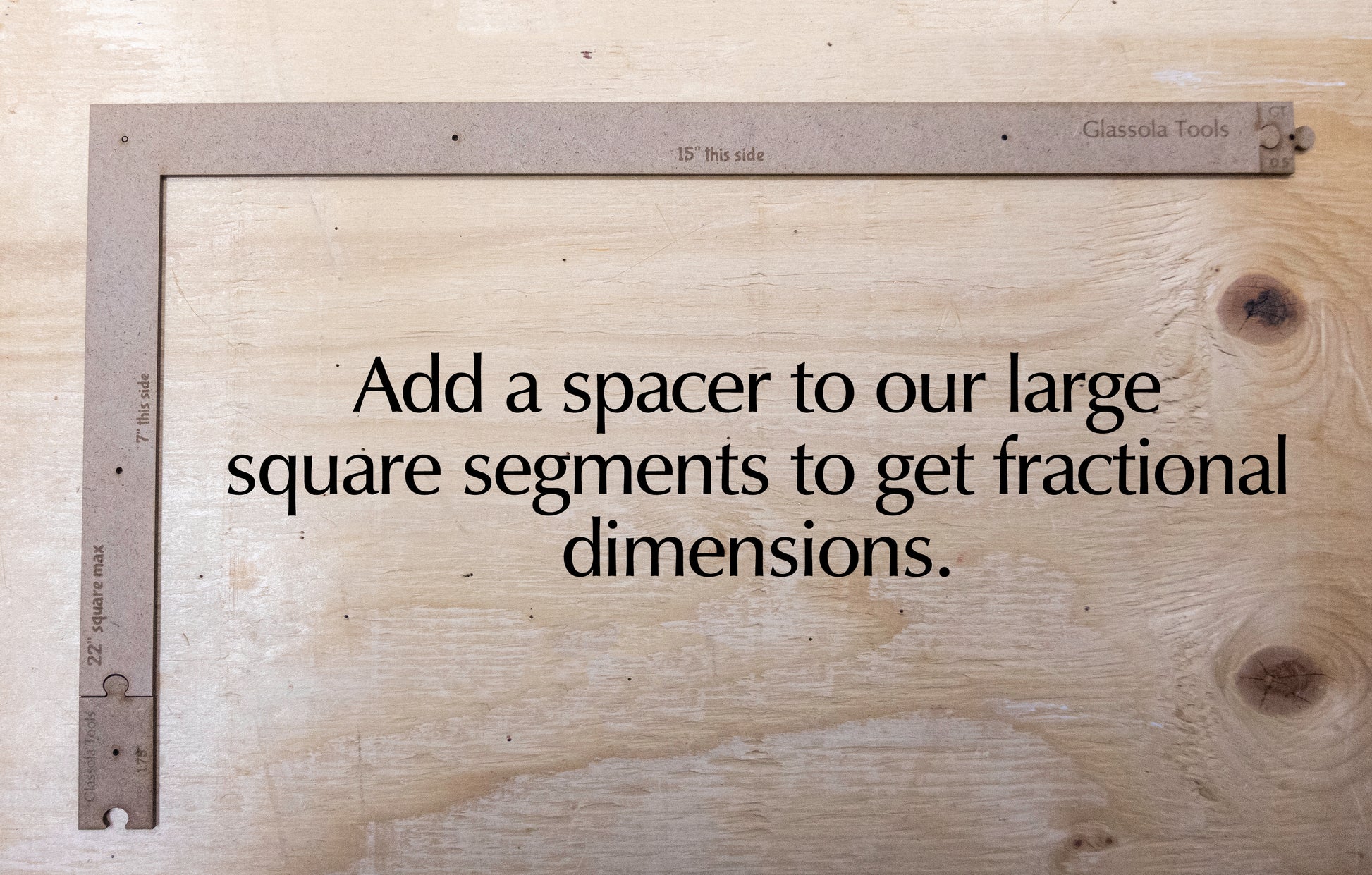 Glassola Tools Fractional Spacers Set sage Example