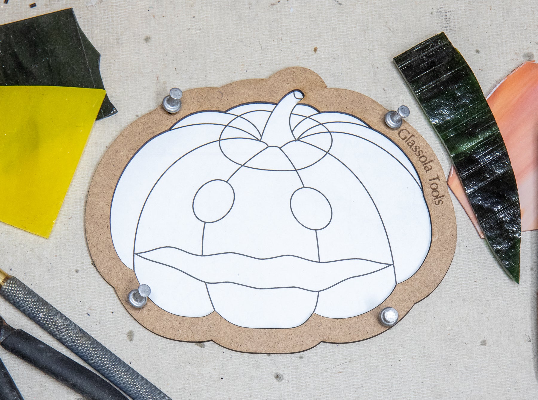 Glassola Tools Jack-o-Lantern Halloween Layout Frame