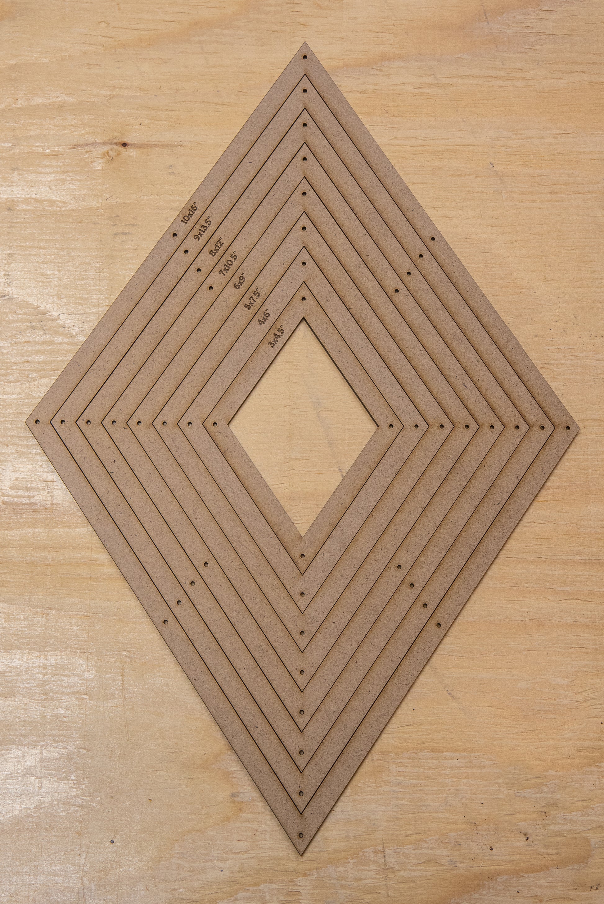 Glassola Tools Diamond Layout Frame Set