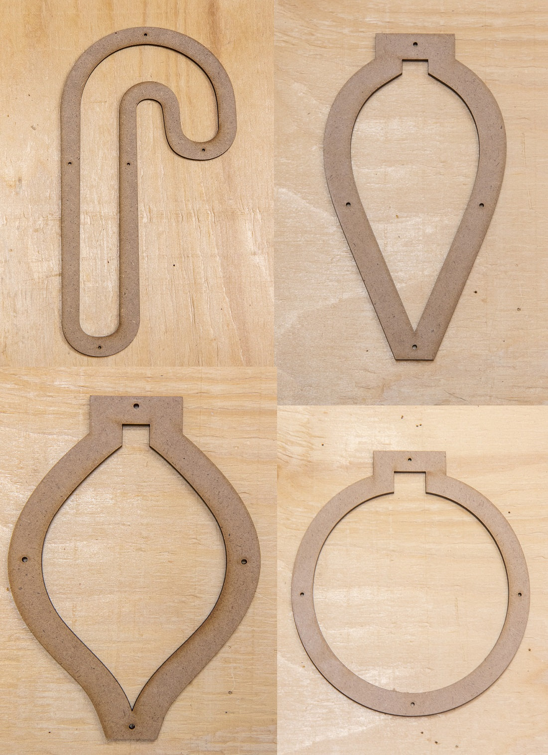 Glassola Tools Christmas Ornament Layout Frames, Collection B