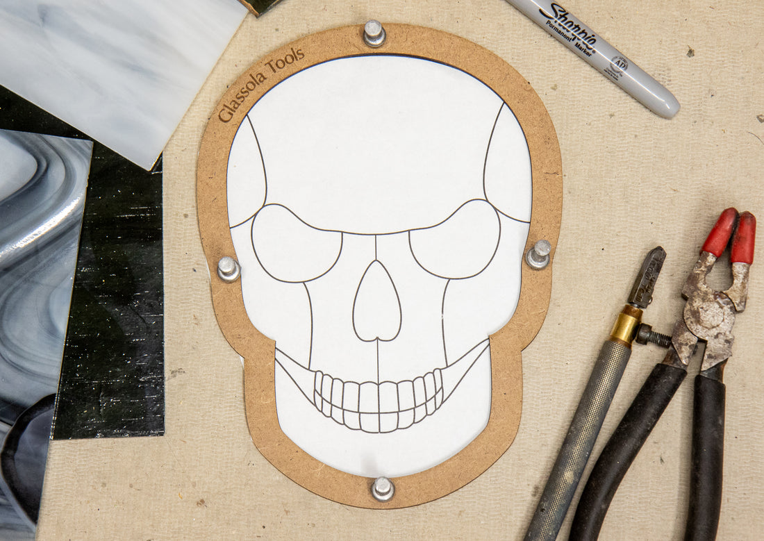 Glassola Tools Halloween Skull Layout Frame