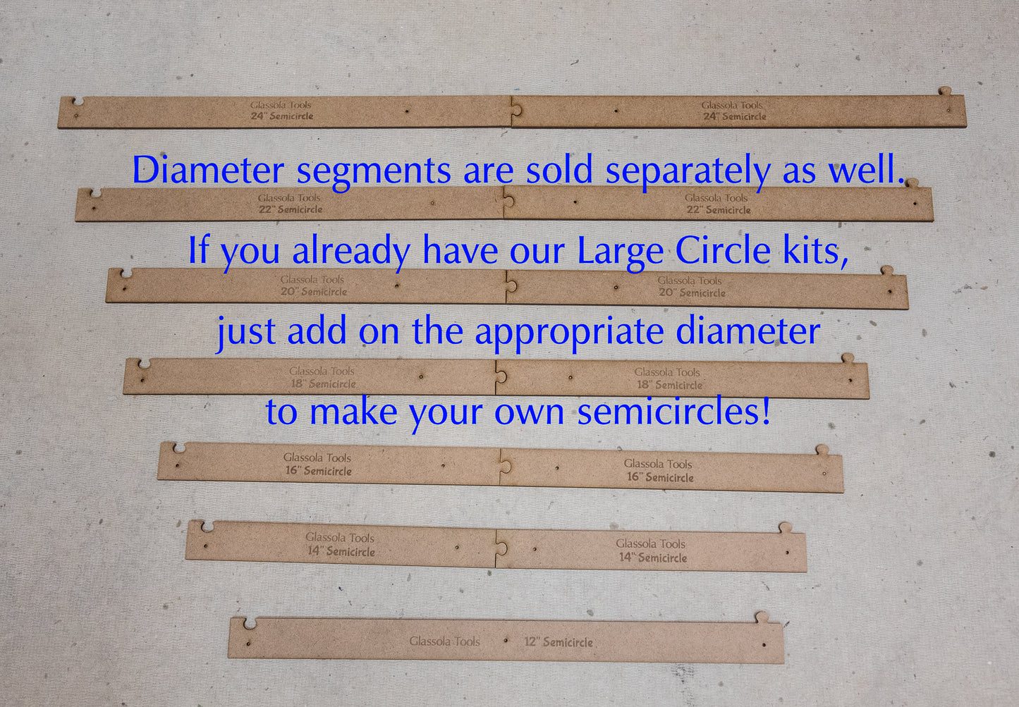 Glassola Tools Large Semicircle Layout Frame Diameters