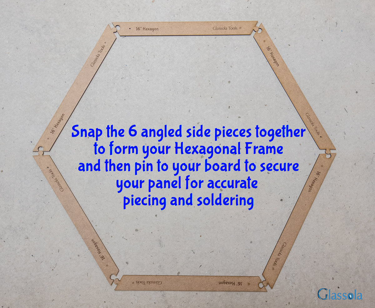 Glassola Tools Large Hexagon Layout Frame