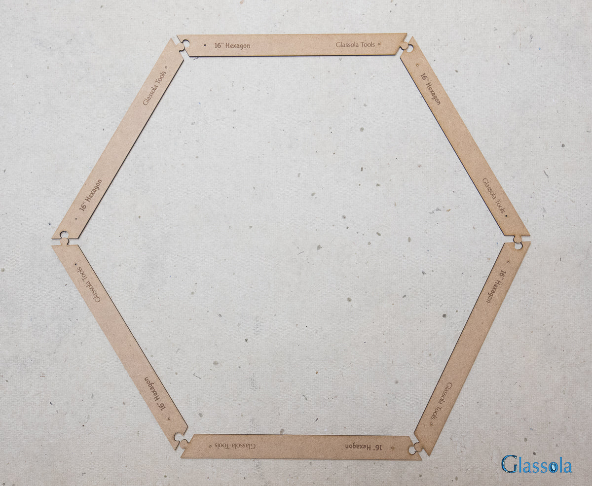 Glassola Tools Large Hexagon Layout Frame