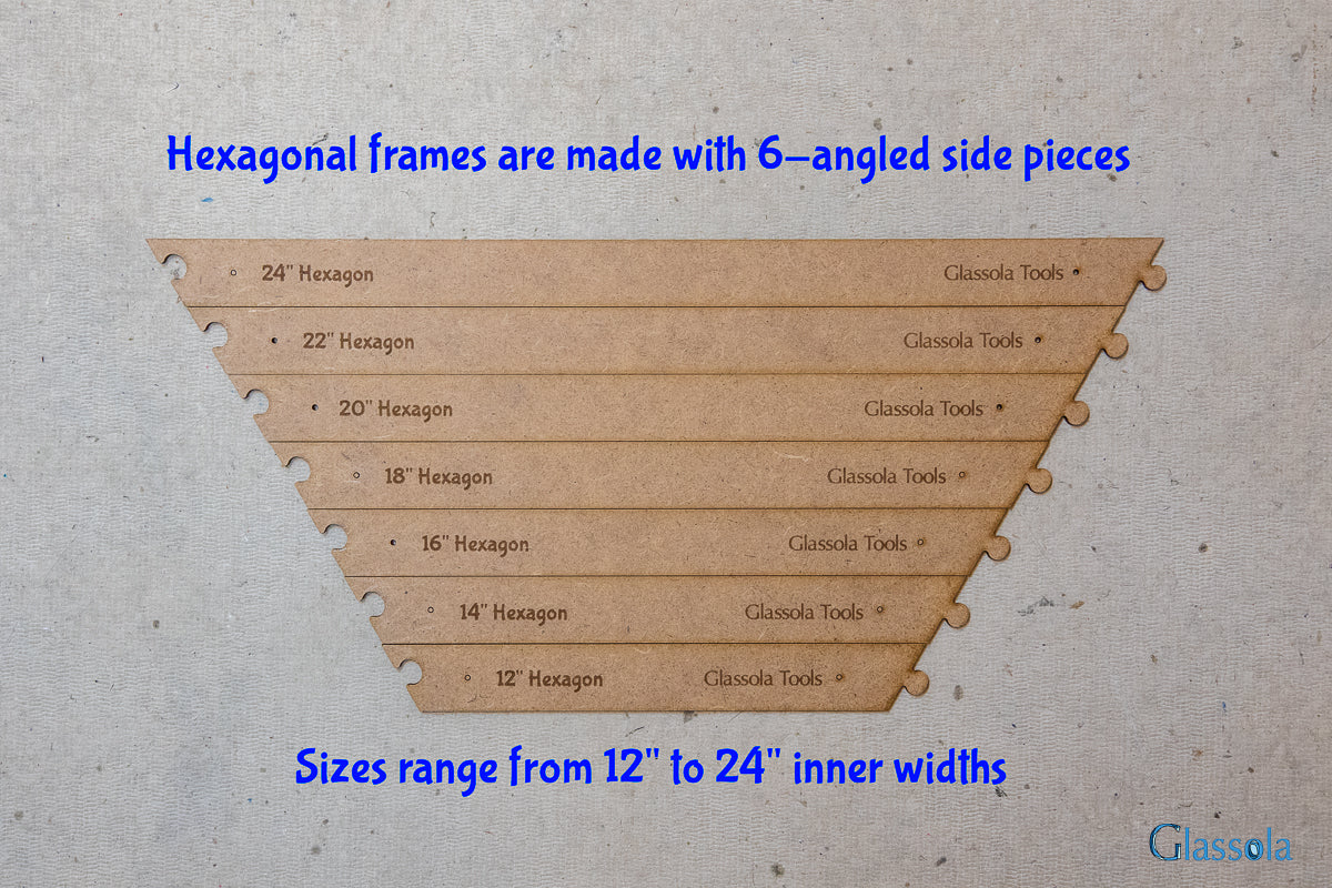 Glassola Tools Large Hexagon Layout Frame Set