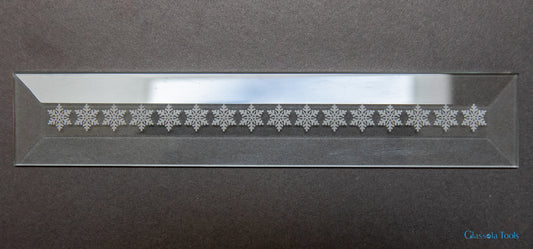 Engraved Bevel - Border, Snowflakes