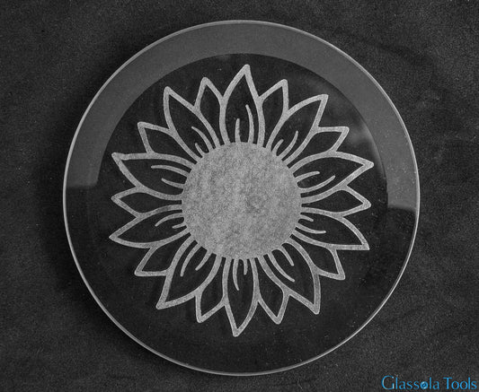 Engraved Bevel - Sunflower
