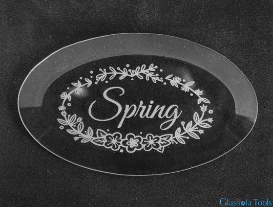 Engraved Bevel - Spring