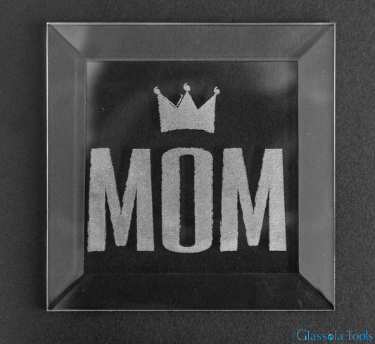 Engraved Bevel - Mom Crown