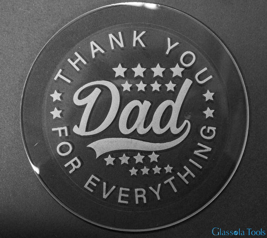 Engraved Bevel - Dad: Thank You for Everything