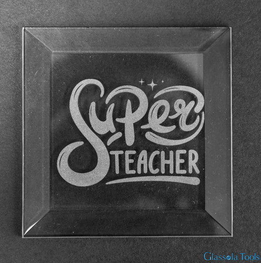 Engraved Bevel - Super Teacher
