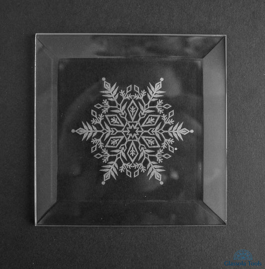 Engraved Bevel - Snowflake