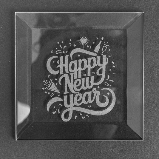 Engraved Bevel - Christmas - Happy New Year