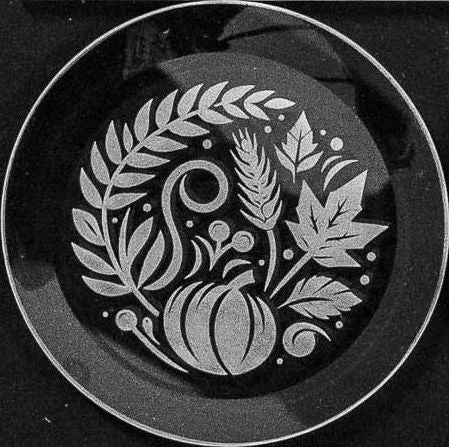 Autumn Symbols Engraved Bevel