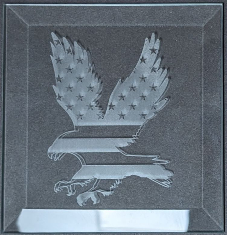 Engraved Bevel - American Eagle