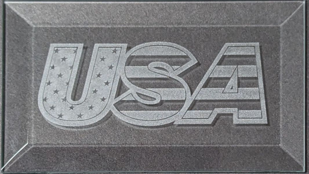 Engraved Bevel - USA!