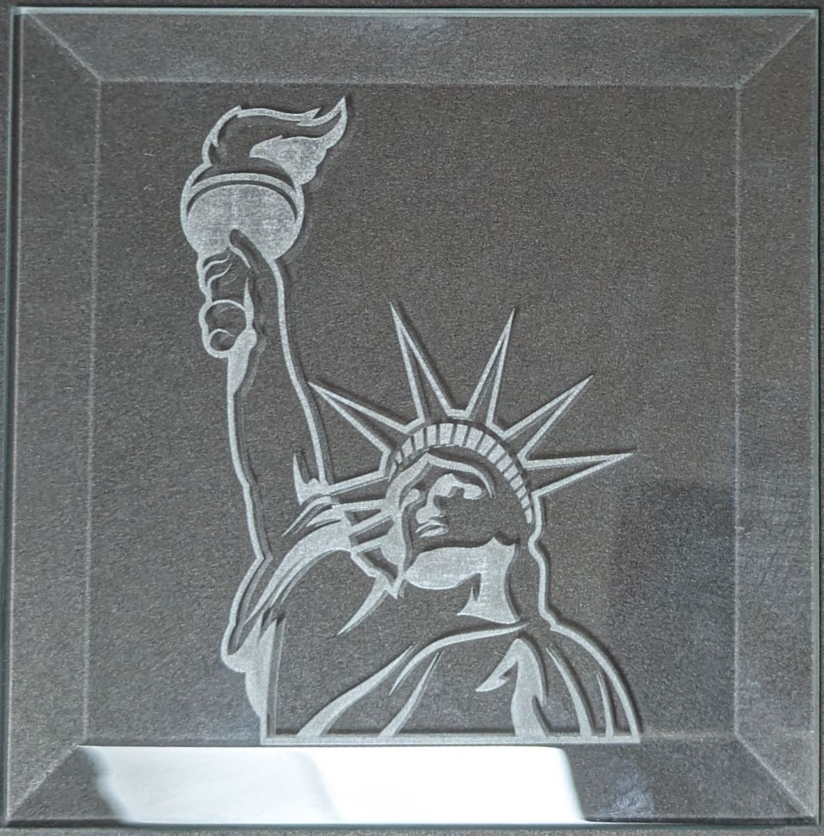 Engraved Bevel - Statue of Liberty