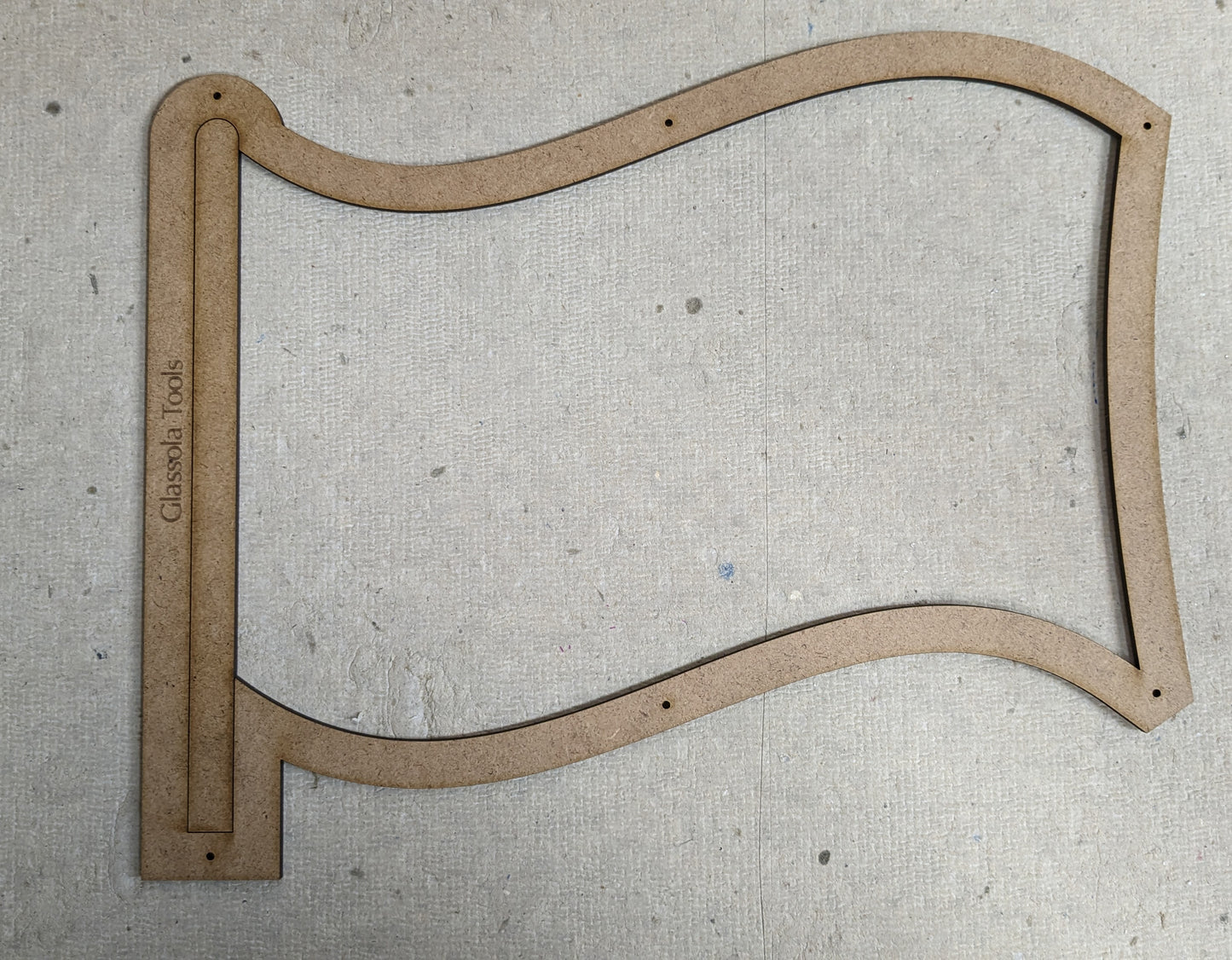 Glassola Tools Wavy Flag Layout Frame, with Insert