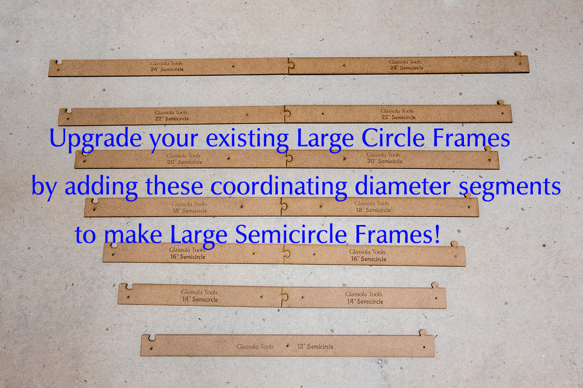 Glassola Tools Large Semicircle Diameters Set