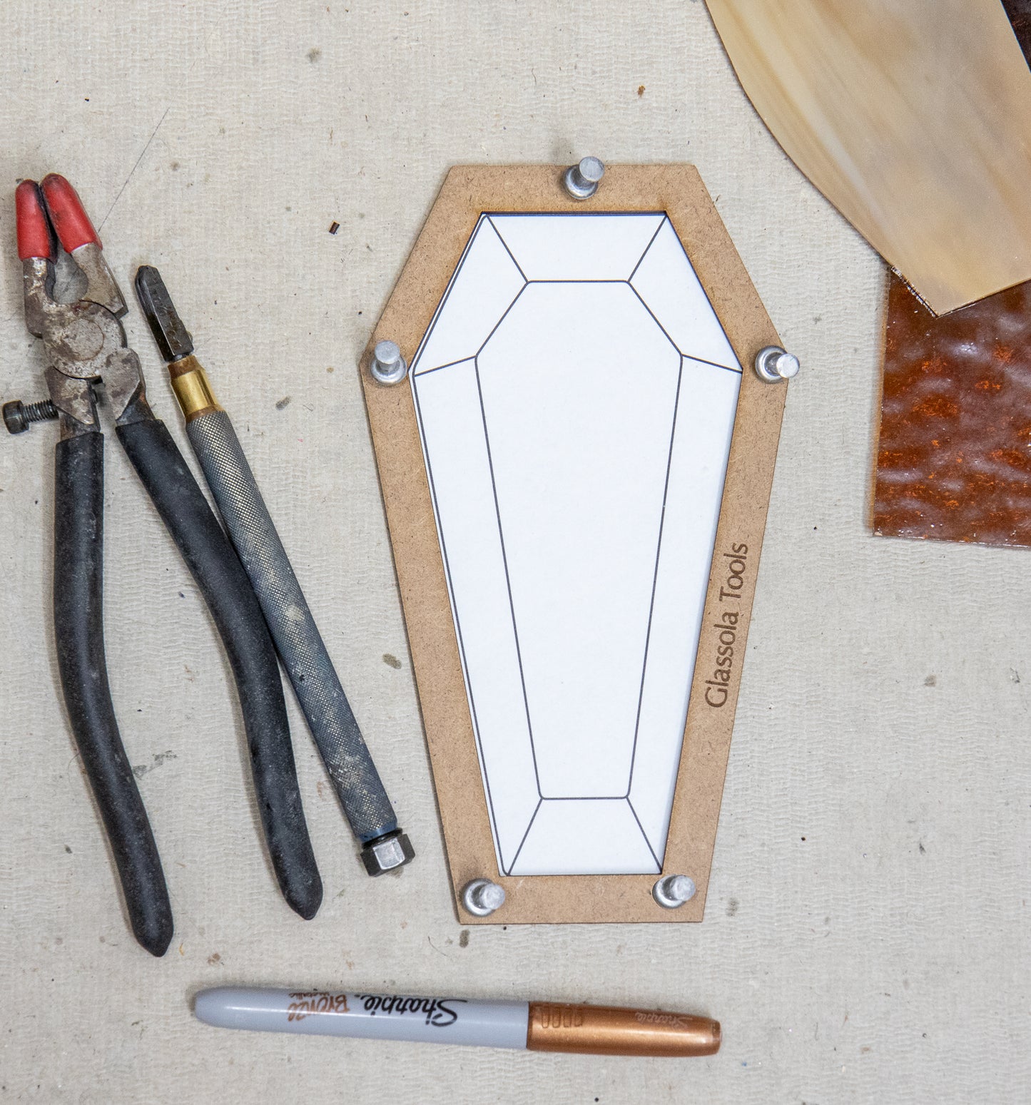 Glassola Tools Coffin Halloween Layout Frame